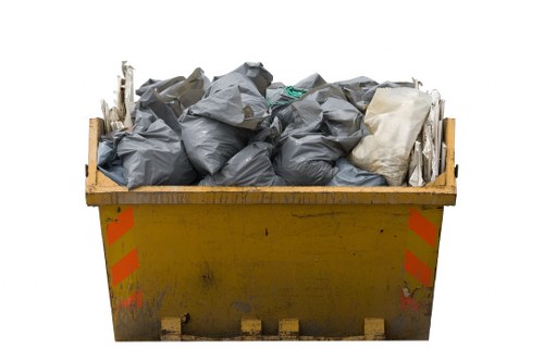 Customer service representative assisting with waste clearance