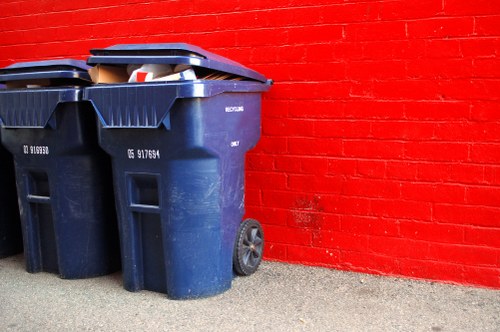 Modern waste management technology in use
