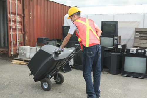 Professional team handling commercial waste disposal